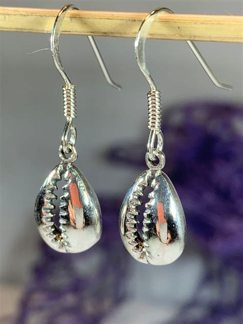 Cowry Shell Earrings, Ocean Jewelry, Cowrie Shell Jewelry, Sea Jewelry ...