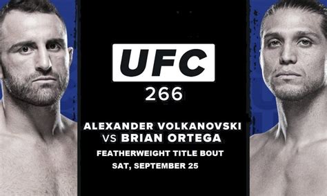 Watch UFC 266 Alexander Volkanovski vs Brian Ortega free live reddit ...