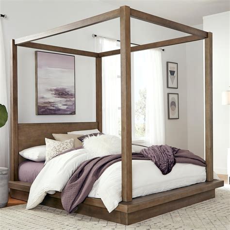 Modus International Melbourne Contemporary King Canopy Bed | A1 ...