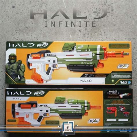 Promo NERF Halo Infinite MA40 Motorized Dart Blaster Automatic ...