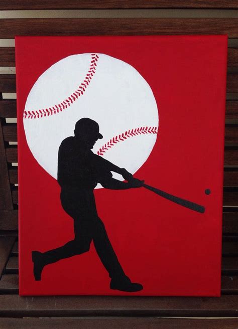 This item is unavailable | Etsy | Baseball canvas, Sports painting ...