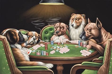 2551 Dogs Playing Poker Vintage Wall Sticker Art Poster For Home Decor ...