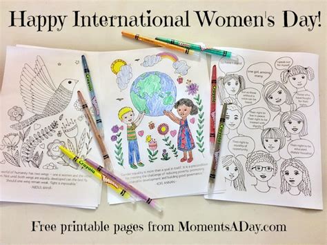 International Women's Day Activities {Free Printables} - Moments A Day