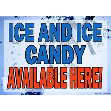 Ice and Ice Candy-A4 Laminated Signage | Shopee Philippines