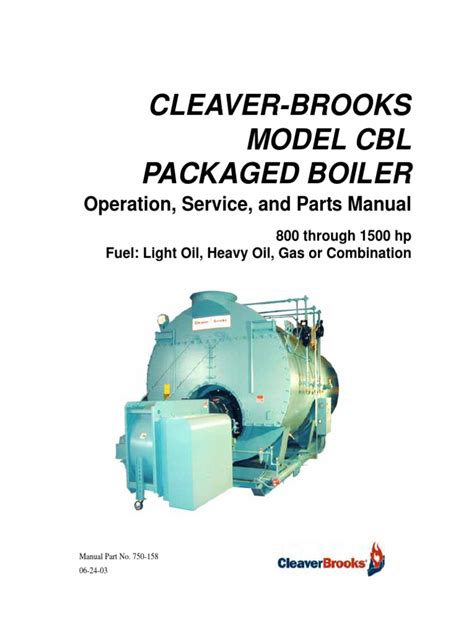 CBL Boiler Operating and Maintenance Guide Manual PDF | PDF | Boiler | Horsepower