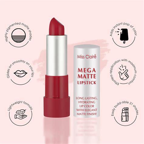 Miss Claire Mega Matte Lipstick - 19: Buy Miss Claire Mega Matte ...