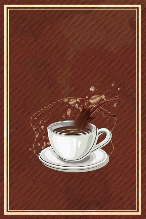 Cafe Coffee Club Coffee Bean Advertising Poster Background Material Wallpaper Image For Free ...