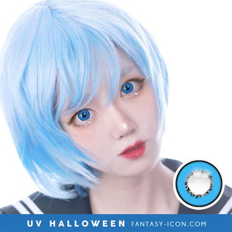 Cosplay UV Halloween Blue Contacts | Anime Lenses – fantasy-icon