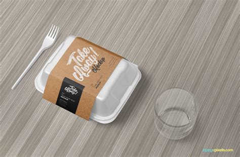 Free Disposable Food Packaging Mockup | ZippyPixels