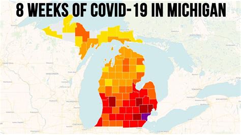 Map Shows Spread of Coronavirus in Michigan - YouTube