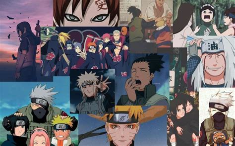 Naruto Aesthetic Collage Wallpaper for Desktop | Hintergrund