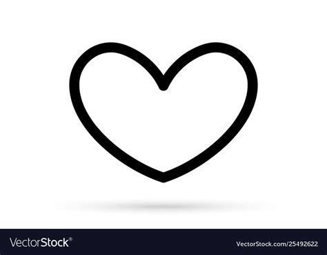 Popular heart drawing love valentine sign symbol Vector Image