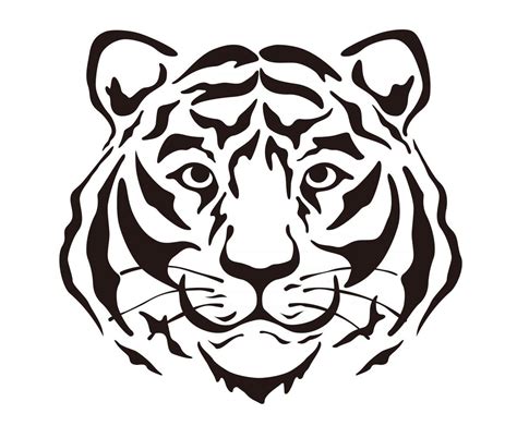 Tiger Drawing Black And White