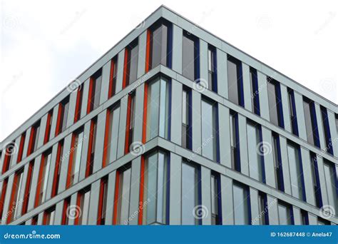 Facade, Glass Facade, of a Modern Office Building in Hamburg, Germany ...