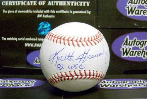 Keith Hernandez autographed Baseball inscribed 82 WSC