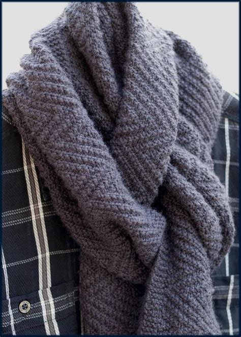 Mens Cashmere Scarf Knitting Pattern