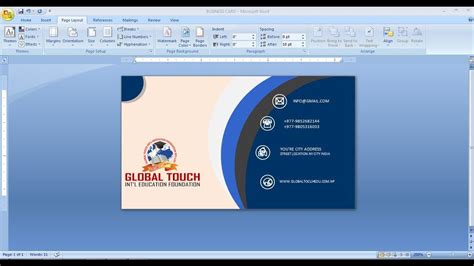 Business Cards Templates Microsoft Word – Card Template