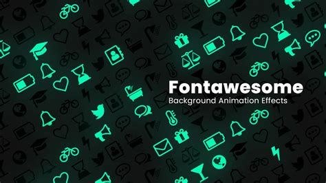 FontAwesome Icon Background Animation Effects | CSS Animated Background