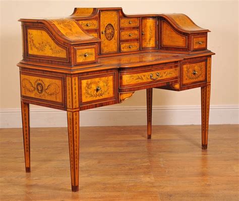 English Regency Carlton House Desk in Satinwood | Regency furniture ...