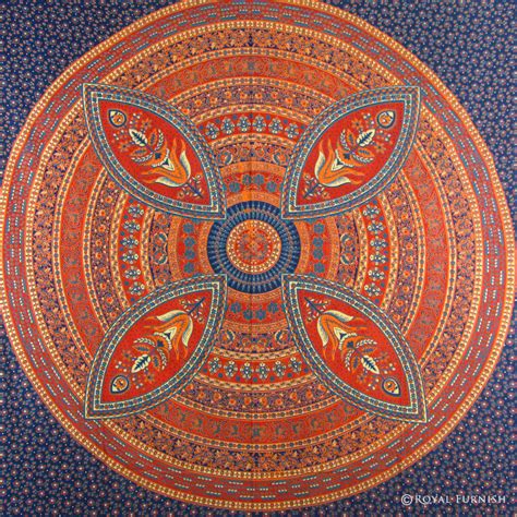 Beautiful Blue Indian Tapestry Wall Hanging Ethnic Decorative Wall Hippie Bohemian Tapestry ...