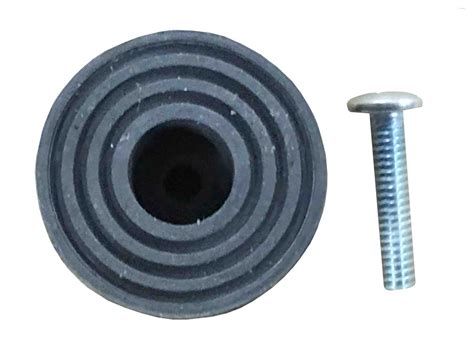 U Need Hardware 1467-RUB Door Stop Replacement Rubber Tip - Gray