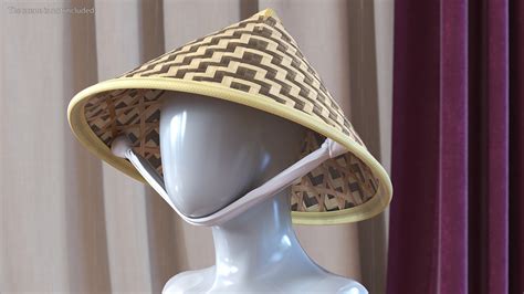 Traditional Asian Rice Hat 3D Model - TurboSquid 1782101