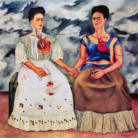 Frida Khalo- The Two Fridas - Canvas OR Print Wall Art - Walmart.com - Walmart.com