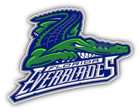 Florida Everblades ECHL Hockey Logo Car Bumper Sticker by Yurmala