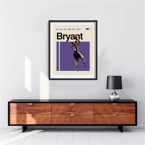 Kobe Bryant Inspired Poster LA Lakers Art Print 11x 14 | Etsy