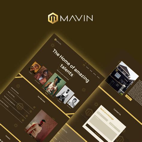 Re-designed Landing page for Mavin Records on Behance