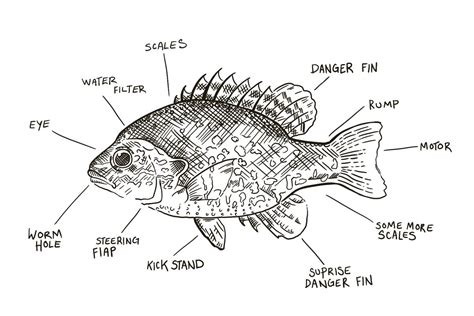 Fish anatomy | Fish drawings, Fish illustration, Fish anatomy