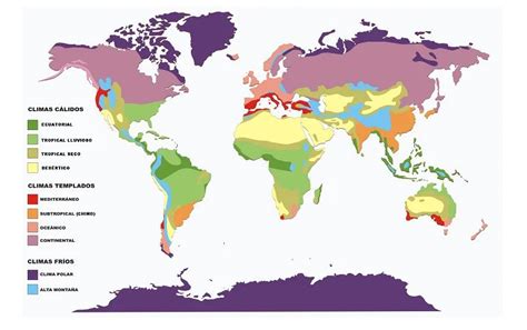 COMO SE DISTRIBUYEN LOS CLIMAS EN EL MUNDO