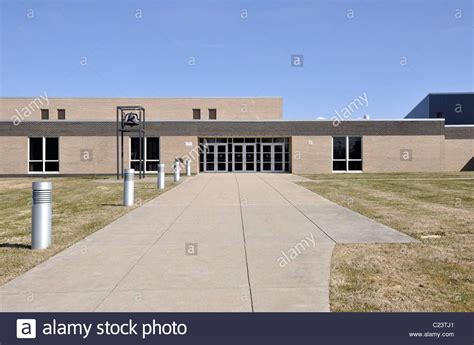 Exterior of a modern school building Stock Photo | Building images, School building, Stock photos