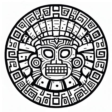 Aztec Art Free For Adults coloring page - Download, Print or Color Online for Free