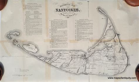 1869-1889 Antique Map Historical Map of Nantucket – Maps of Antiquity