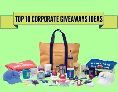 Top 10 Corporate Giveaways Ideas