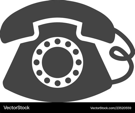 Classic telephone icon graphic design template Vector Image