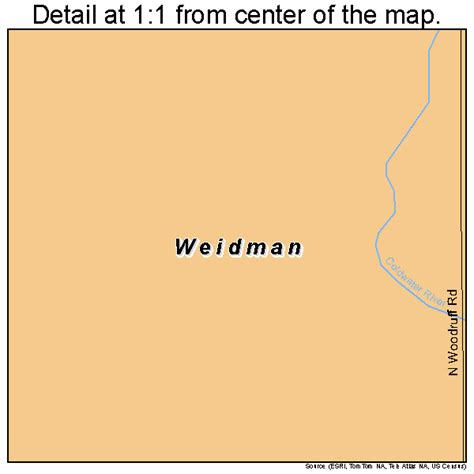 Weidman Michigan Street Map 2685140