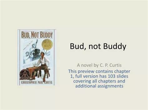 PPT - Bud, not Buddy PowerPoint Presentation, free download - ID:4280392