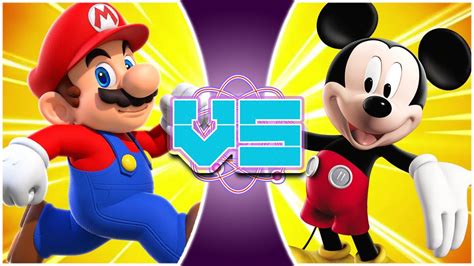 MARIO vs MICKEY MOUSE! (Nintendo vs Disney: 100,000 Subscriber Special) | REWIND RUMBLE - YouTube