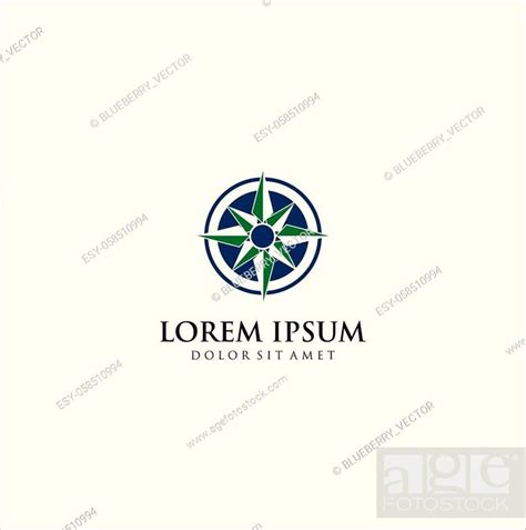 Simple Compass Logo Design Business Clip Art Icon Vector, Stock Vector ...