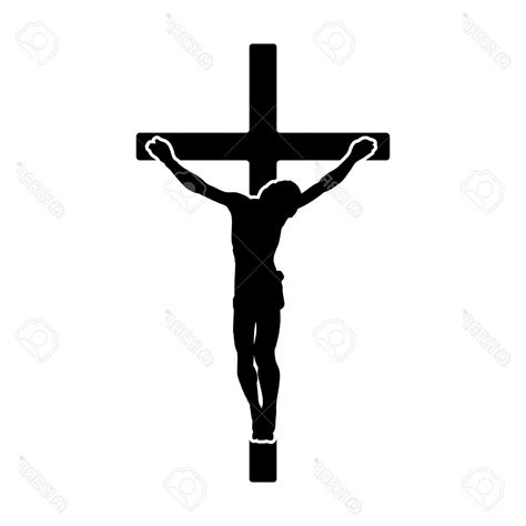 Cross Silhouette Vector at Vectorified.com | Collection of Cross ...