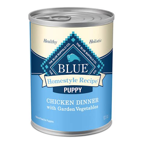 Blue Buffalo Blue Homestyle Recipe Puppy Chicken Dinner with Garden Vegetables Wet Dog Food, 12. ...