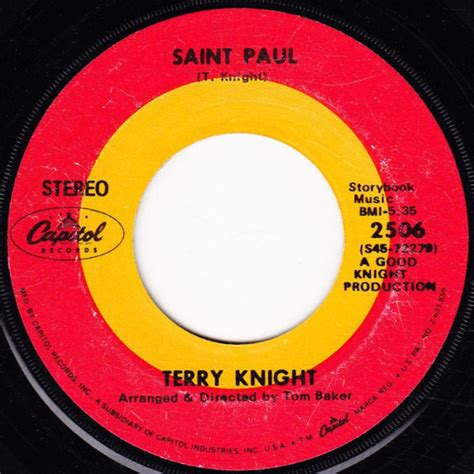 Terry Knight – Saint Paul – Vinyl (7", 45 RPM, Single), 1969 [r7764770] | Discogs