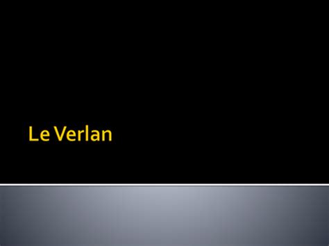 Introducing Verlan | Teaching Resources