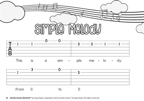 Guitar Notes For Songs For Kids