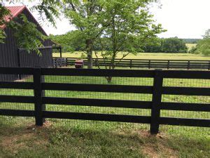 Black Split Rail Wood Fence in Pennsylvania