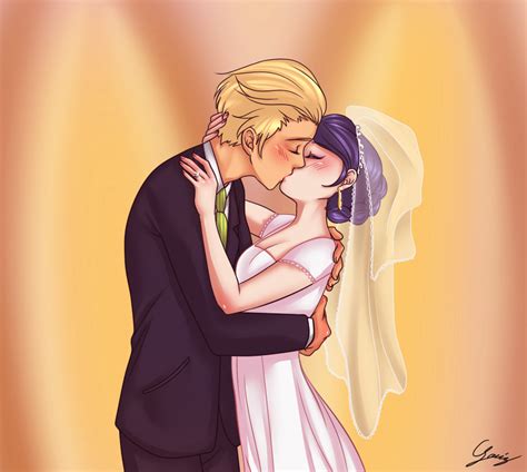 Adrien and Marinette - Miraculous Ladybug fan Art (39316503) - fanpop