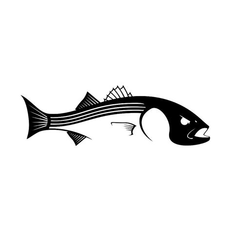 Striped Bass Silhouette at GetDrawings | Free download