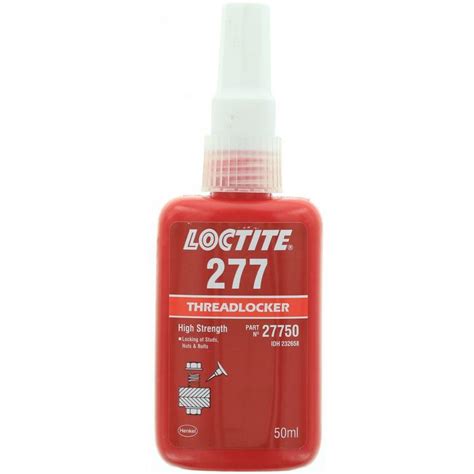 Loctite 277 Threadlocker High Strength Red 50ml - 232658